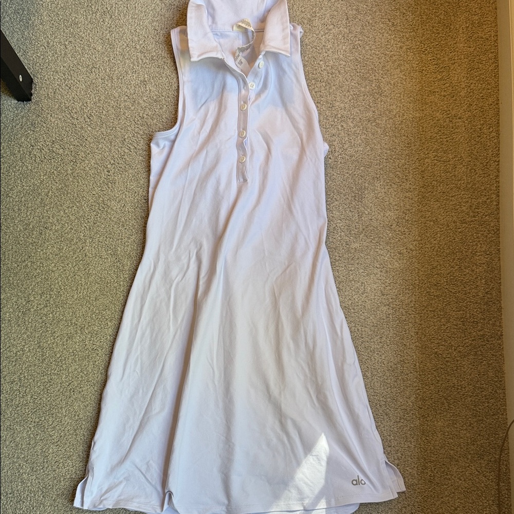 ALO Yoga White Tennis Dress